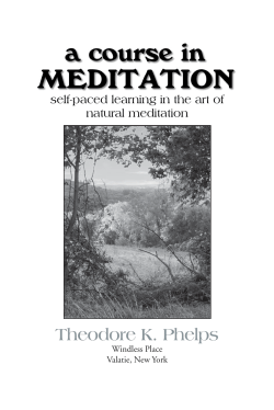 Theodore K. Phelps - Natural Meditation Initiatives