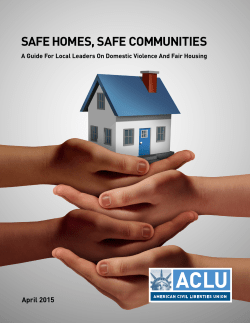 safe homes, safe communities - Fair Housing Resource Center