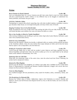 Summer Reading List - Minuteman High School