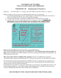 UNIVERSITY OF VICTORIA FINAL EXAMINATION, DECEMBER