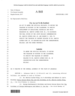 HB1995 - Arkansas General Assembly