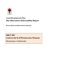 Site Alternative Deliverability Report SALT 067 Land to the S of