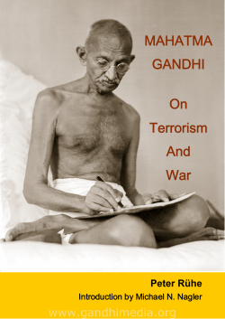 MAHATMA GANDHI On Terrorism And War