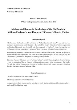 Modern and Romantic Renderings of the Old South in