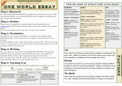One World Essay Writing Guide_MYP5