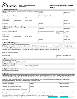 Application for Work Permit Part 1Please right