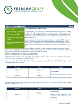 Bulletin 3 - Premium Crops