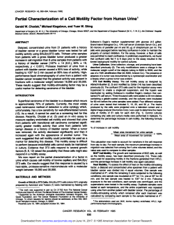 Partial Characterization of a Cell Motility Factor