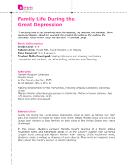 Family Life During the Great Depression