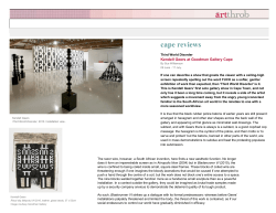 Review of Third World Disorder by Sue Williamson