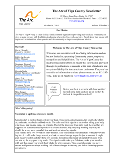 The Arc of Vigo County Newsletter