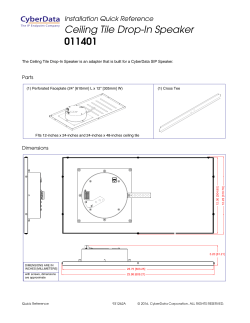 Ceiling Tile Drop-In Speaker   011401