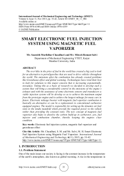 smart electronic fuel injection system using magnetic fuel
