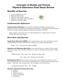 Concepts of Health and Fitness Physical Education Final Exam