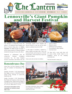 SeptembeR 2015 - centre ville lennoxville downtown