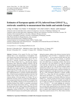 Estimates of European uptake of CO2 inferred from GOSAT XCO2