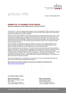 Pressinformation_Mammoths.Ice mummies from Siberia