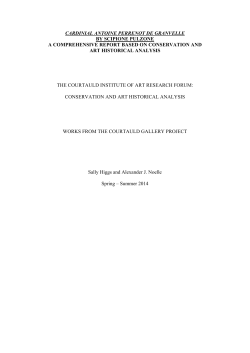 full report on the Portrait of Cardinal Antoine Perrenot de