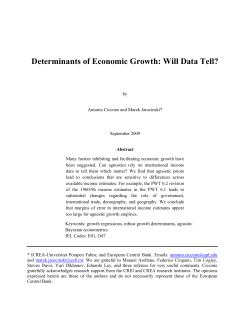 Determinants of Economic Growth: Will Data Tell?