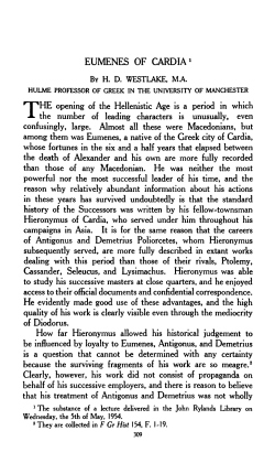 Eumenes - Manchester eScholar - The University of Manchester