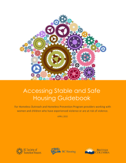 Accessing Stable and Safe Housing Guidebook