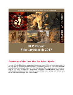 RCP Report February/March 2017
