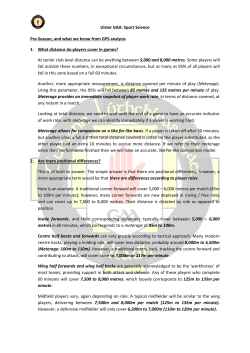 Meterage - Ulster GAA