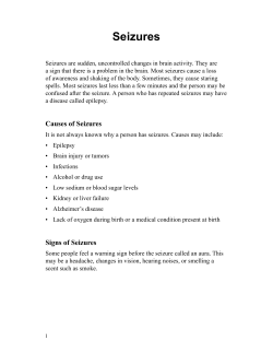 Seizures - Spanish - Health Information Translations