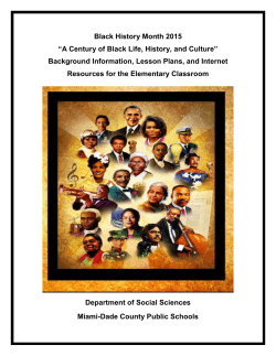 Black History Month 2015 - socialsciences dadeschools net