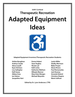 Adapted Equipment Ideas