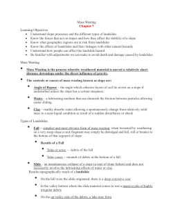 Mass Wasting