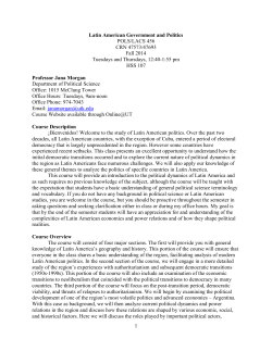 Latin American Government and Politics