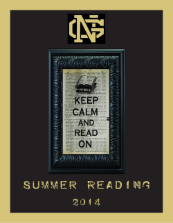 Summer Reading - Gaston County Schools