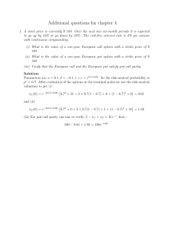 Additional questions for chapter 4