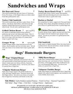 Sandwiches and Wraps