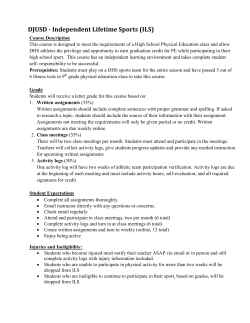 ILS Writing Assignments