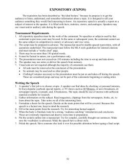 EXPOSITORY (EXPOS)