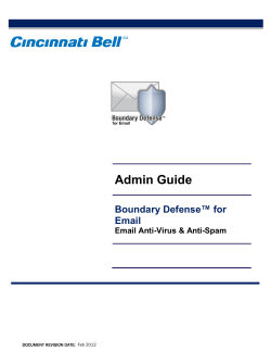 Boundary Defense Admin Guide