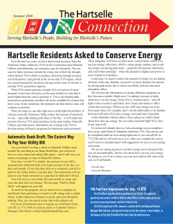 Hartselle Residents Asked to Conserve Energy