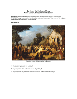 Serving in the Continental Army