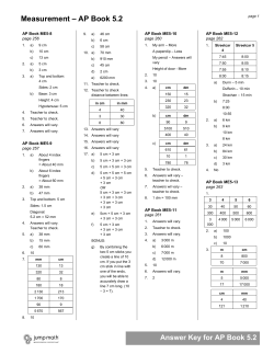 Measurement &ndash; AP Book 5.2