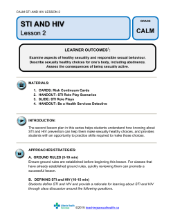 PDF STI: Lesson 2 CALM - Teaching Sexual Health