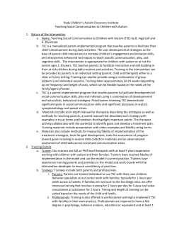 Teaching Social Communication