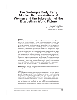 The Grotesque Body: Early Modern Representations of Women and