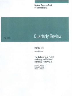 Federal Reserve Bank of Minneapolis Money (p. 3) The