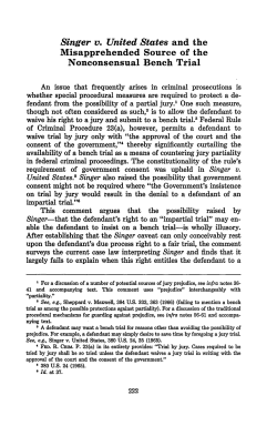 Singer v. United States and the Misapprehended Source