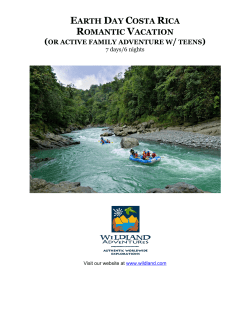 Notes for formatting your itineraries