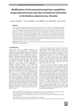 Modification of the potential production capabilities of agricultural
