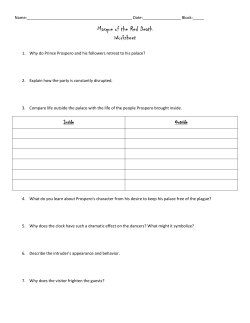 Masque of the Red Death Worksheet