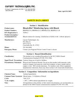 MATERIAL SAFETY DATA SHEET
